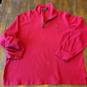 Men’s Polo Long Sleeve Pullover - XXL
